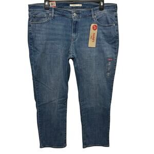 LEVIS 711 Skinny Ankle Jeans Womens Size 22W Mid Rise Blue